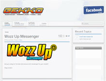 Tablet Screenshot of gekkotech.net